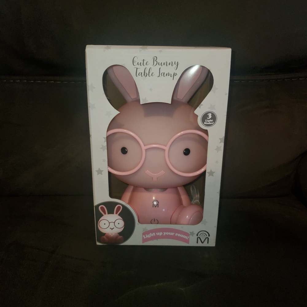 Pink Bunny Lamp
